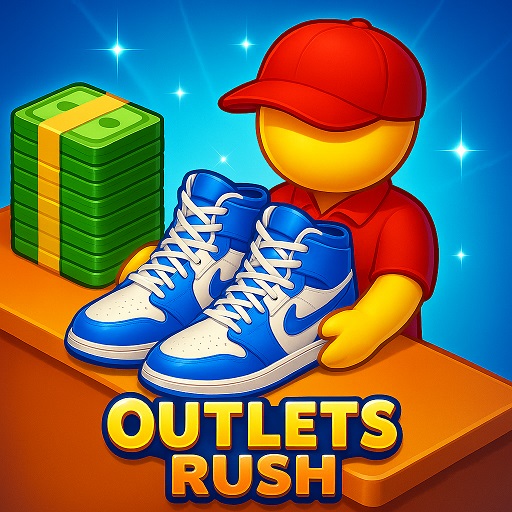 Outlets Rush 3D Idle Tycoon official game artwork